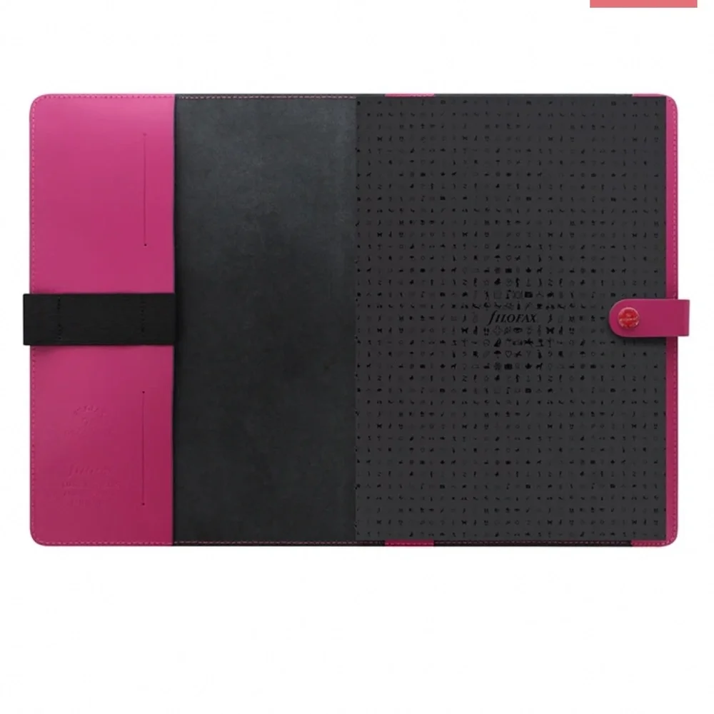 SALE - FILOFAX A4 Leather Folio -Raspberry